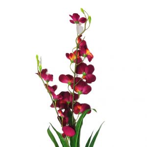 Artificial Beautiful Purple Orchid Flower Single Stem