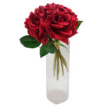 Artificial Red Rose Bunches for Decoration