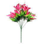 Artificial Pink Lily Flower For Home Decoration