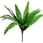 Artificial Green Boston Fern Bush For Decoration