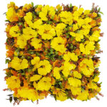 UV Protected Artificial Vertical Garden with Yellow Leaves (50X50 cm)