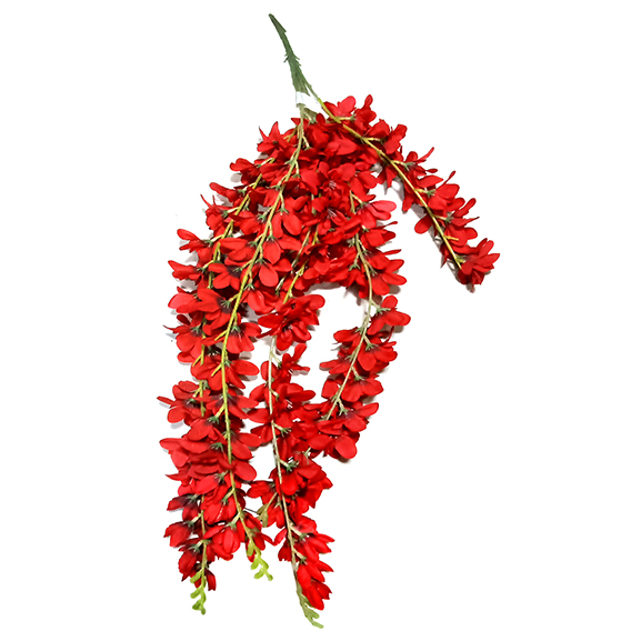 Artificial Hanging Red Vine Flower For Decoration