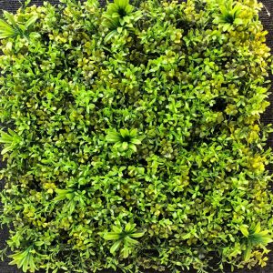 UV Coated Artificial Green Vertical Garden Wall Mat (50X50 cm)