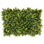 Non UV Artificial Vertical Garden Mat Mixed with Green Leaves and Sunflower (40X60 cm)