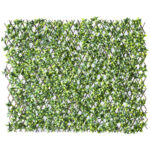 UV Coated Artificial Vertical Garden Hedge with Green Ficus Leaves(100 X 200 Cm)