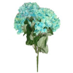Artificial Blue Hydrangea Flower Bunch For Decor