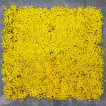 UV Protected Artificial Vertical Garden Mat with Yellow Leaves for Decor (50 X 50 cm)