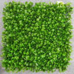 UV Coated Artificial Vertical Garden Mat with Green Leaves (50 X 50 cm)