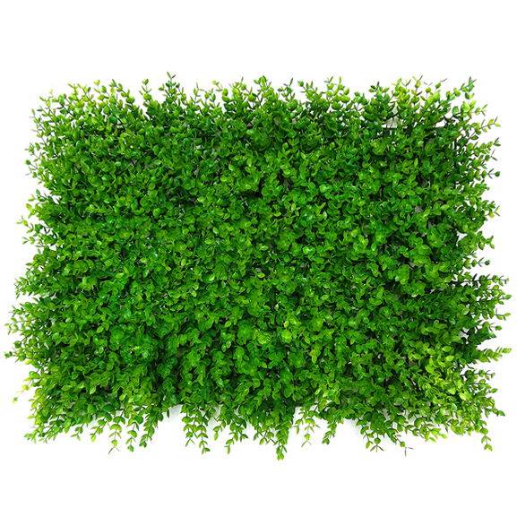 Non UV Artificial Vertical Garden Mat with Green Leaves (40 X 60 cm)