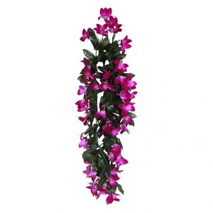 Artificial Falling Pink Flower Bush For Decor