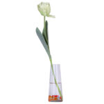 Artificial White Tulip Flower Single Stem