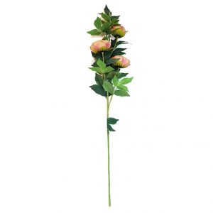 Artificial Yellow Peony Flower Single Stem For Decor