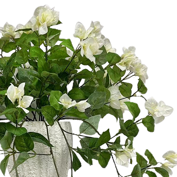Elen Artificial Handmade Bougainvillea White Plant