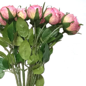 Artificial Dry Look Rose Flower Bunch (36 cm)