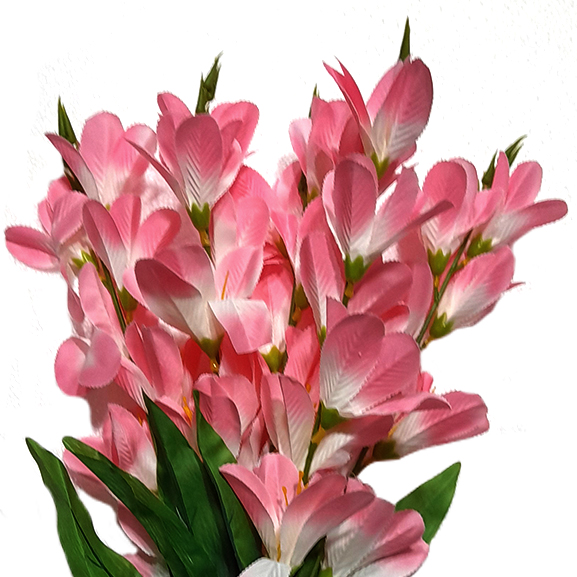 Faux Dendrobium Orchid Bunch Light Pink