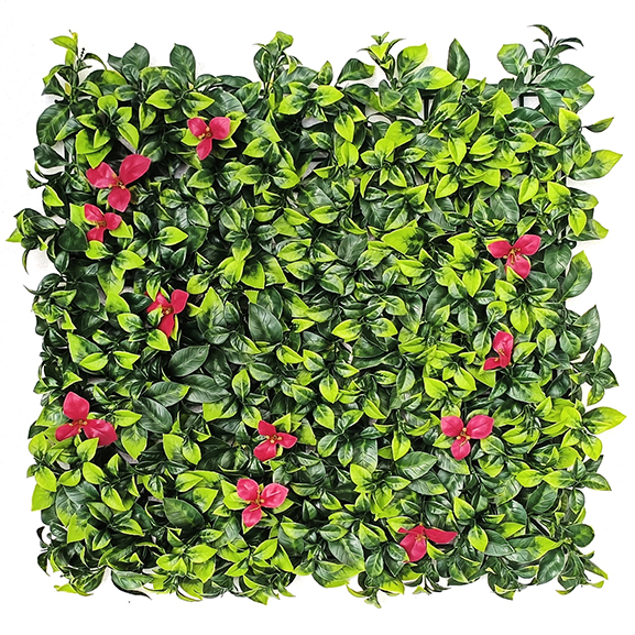 UV Coated Artificial Vertical Mat with Bougainvillea (50 x 50 cm)
