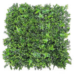 UV Coated Artificial Green Leaves Vertical Mat (50 x 50 cm)