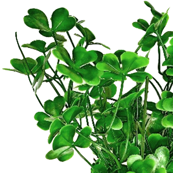 Artificial Green Four Cloves Bush