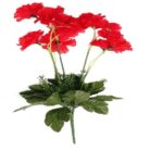 Elen Artificial Red Daisy Flower