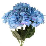 Artificial Blue Hydrangea Bunch