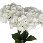 Artificial White Hydrangea Bunch