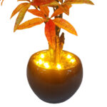 Artificial Orange Maple Bonsai Plant