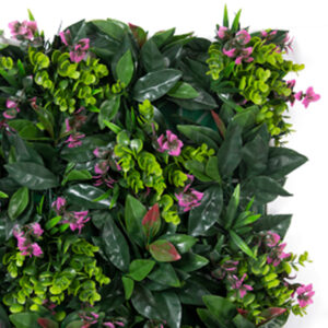 Vertical Mat with Pink and green Flower