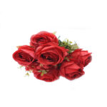 Artificial Red Rose Bunch Flower