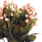 Faux Pink Cherry Bunch