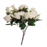 Artificial Peony Flower off white