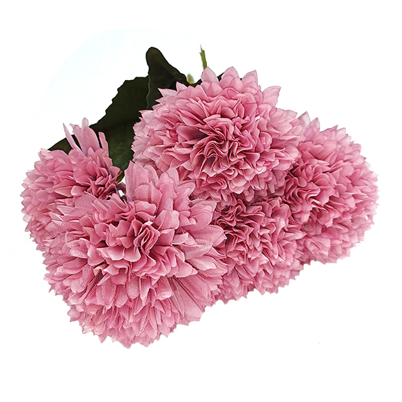 Fake Pink Mum Flower Bunch