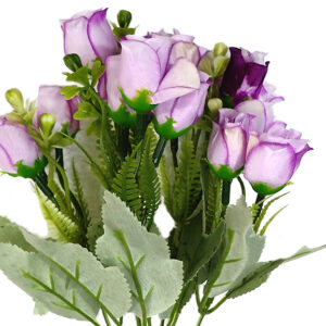 Artificial Purple Rose Bunch