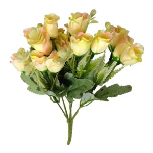 Artificial Yellow Rose Bunch