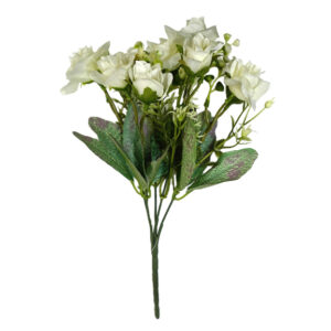 White artificial Rose Bunch